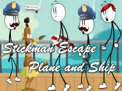 Jeu Stickman Escape - Plane and Ship