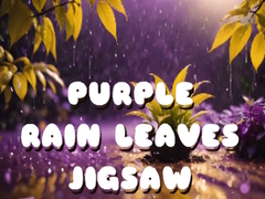Jeu Purple Rain Leaves Jigsaw