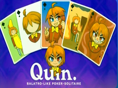 Jeu Quin. Balatro-like poker-solitaire
