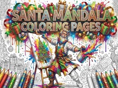 Jeu Santa Mandala Coloring Pages