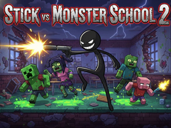Jeu Stick vs Monster School 2