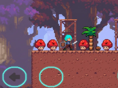 Jeu The Blue-Haired Warrior vs the Red Mushroom Monsters