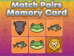 Jeu Match Pairs Memory Card