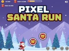 Jeu Pixel Santa Run