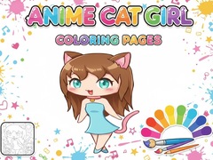 Jeu Anime Cat Girl Coloring Pages