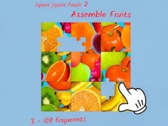 Jeu Square jigsaw Puzzle 2 - Assemble Fruits
