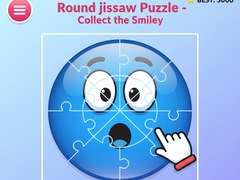Jeu Round jigsaw Puzzle - Collect the Smiley