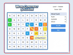 Jeu Word Construct Solitaire