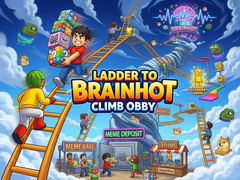 Jeu Ladder to Brainhot: Climb Obby
