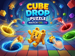 Jeu Cube Drop Puzzle: Match Color