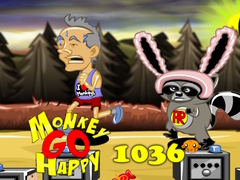 Jeu Monkey Go Happy Stage 1036