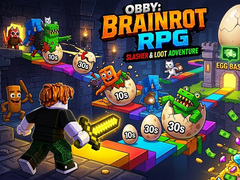 Jeu Obby: Brainrot RPG Slasher & Loot Adventure