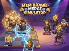 Jeu Mem Brawl: Merge Simulator