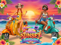 Jeu Besties Sunset Scooter Rider