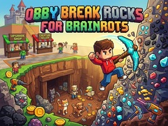 Jeu Obby: Break Rocks For Brainrots