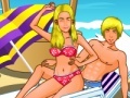 Jeu Sun bath kissing