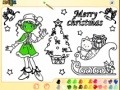 Jeu Christmas Girl Painting