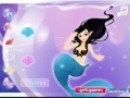 Jeu Mermaid in fish tank