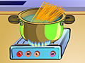 Jeu Cooking spaghetti with tuna