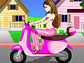 Jeu Motorbike Girl Dress Up