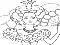 Jeu Brilliant lady coloring