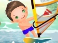 Jeu Couple baby windsurfing