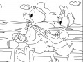 Jeu Donald Duck In Scooter Online Coloring Game