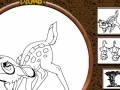 Jeu Bambi and Friends Online Coloring Page