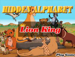 Jeu Le Roi Lion - Trouvez l'alphabet.