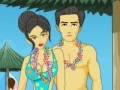 Jeu Kisses on the Hawaiian beach