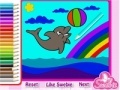 Game Cute Dolphin Coloring