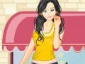 Jeu Beautiful young woman shopping