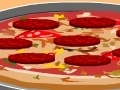 Jeu Pizza toss with chimpze