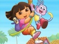 Game Dora the Explorer - Collect the Flower