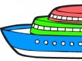 Jeu Color the steamboat