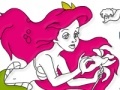 Jeu The little mermaid online coloring page