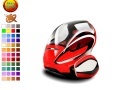 Jeu Red round car coloring