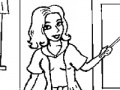 Jeu At the school Online Coloring Game