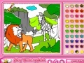 Jeu Rosy Coloring: The Lion and The Zebra