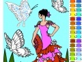 Jeu Dancer With Butterflies Coloring
