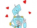 Jeu Robots in love coloring