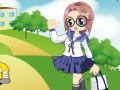 Jeu The schoolgirl in style of an anime