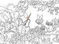 Jeu Donald's garden online coloring page