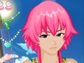 Jeu Makeup girl with pink hair