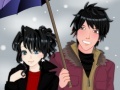 Jeu Anime Winter Couple Ddress Up Game