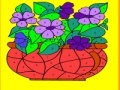 Jeu Flowers in the vase coloring