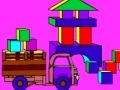 Jeu Coloring: Castle of colorful cubes