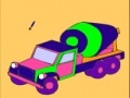 Jeu Pink concrete truck coloring 
