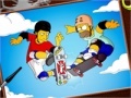 Game Skatings Simpsons online coloring page