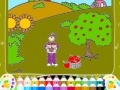 Jeu Jenny at the Apple Garden Coloring